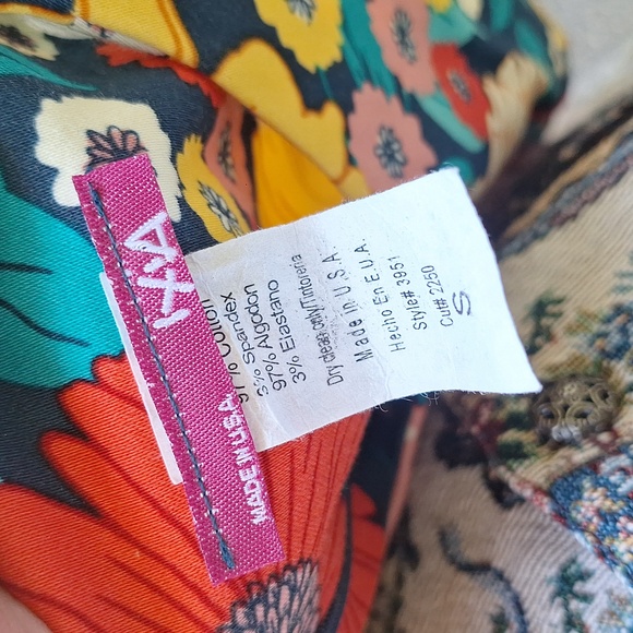 Modcloth Ixia 60's Colorful Floral Dress Size Small Made In USA Retro - Picture 2 of 10